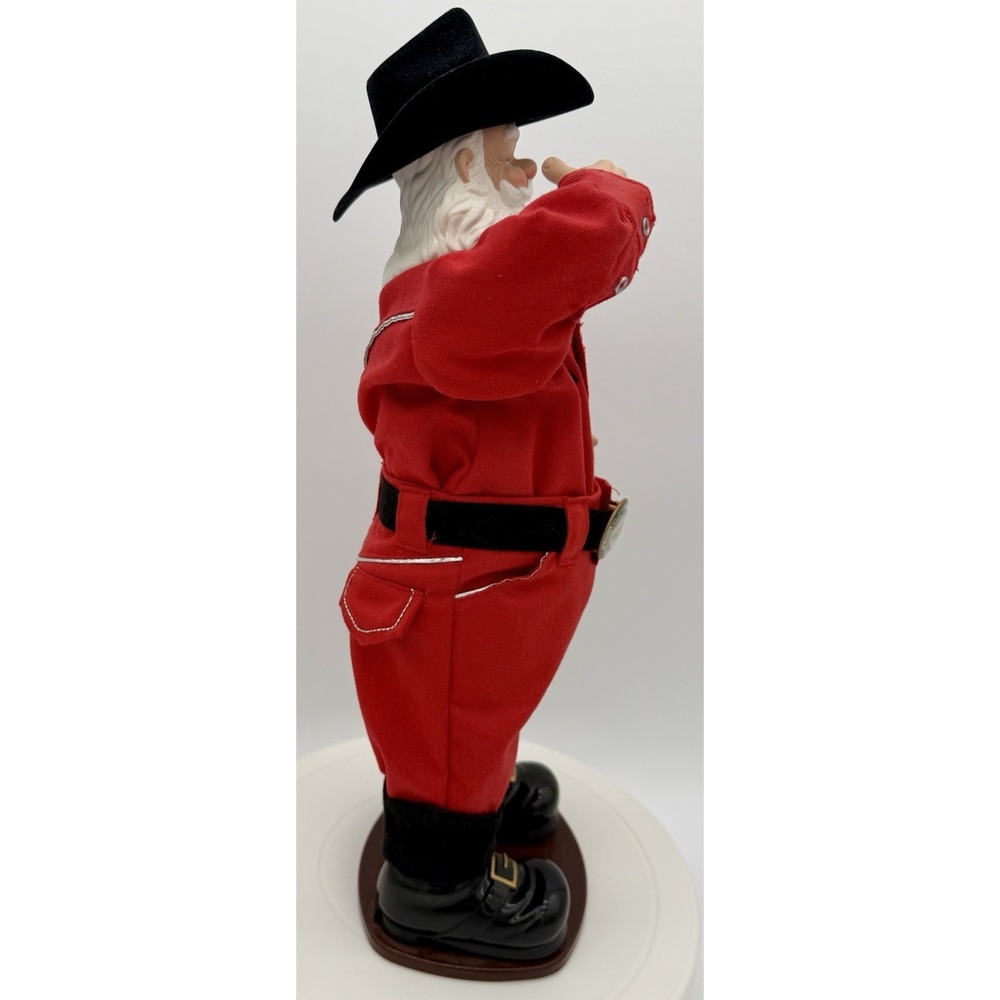 Vintage 1998 Christmas Fantasy Ltd Cowboy Santa Western 16"‎ *READ* Holly Jolly - Picture 13 of 16